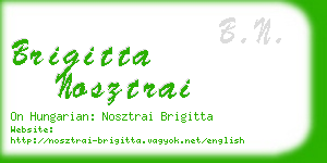 brigitta nosztrai business card